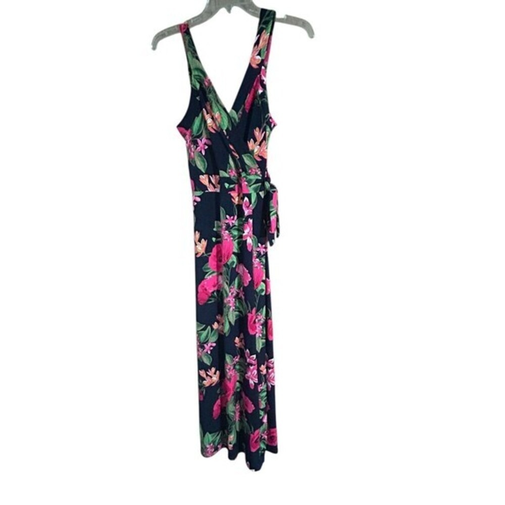 Market & Spruce  Fit And Flare Beautiful Floral Side Tie-Excellent Condition Med
